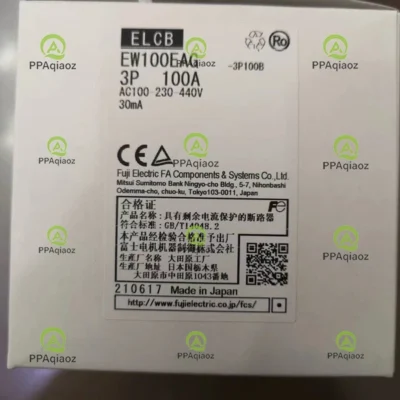 EW100EAG-3P100B FUJI Circuit Breaker Thermal Magnetic 3Pole 100A 440VAC#P#1